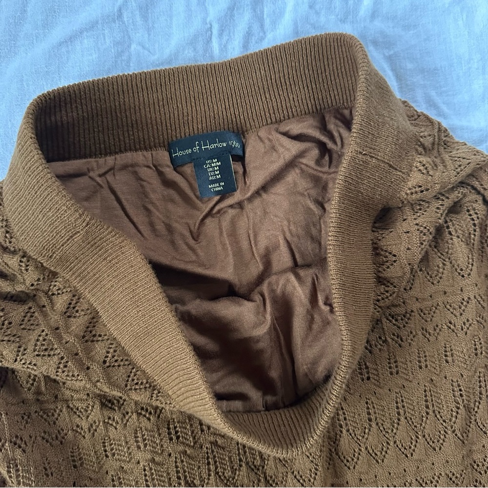 House of Harlow 1960 Brown Midi Skirt - Picture 4 of 13
